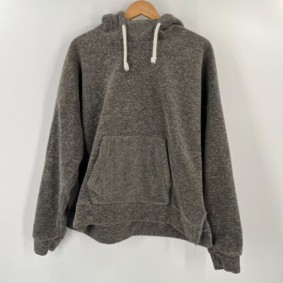 ORO Los Angeles M Hoodie Brown Heather Fleece Pullover Slouchy - Picture 1 of 7